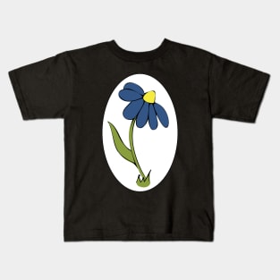 Daisy Whimsical Cartoon Illustration Happy Colours Kids T-Shirt